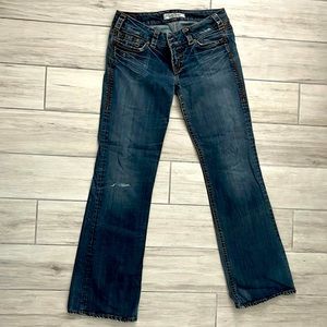 1921 Women's Bootcut Dark Wash Distressed Size 32/34